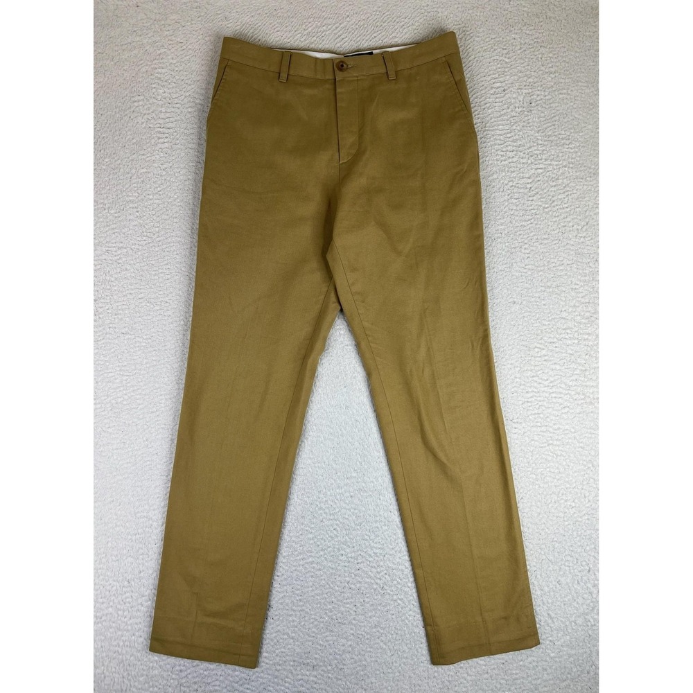 APC Mens‎ 32x30 Beige Slim Tapered Canvas Chino Casual Office Pants Flat Front